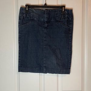 ONE FIVE ONE: High Waist Jean Skirt